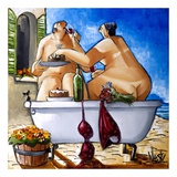 Couple Bathing Poster von Ronald West