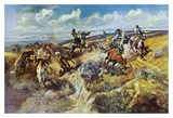 A Tight Dally and a Loose Latigo Prints by Charles Marion Russell