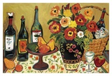 Country Pears with Wine Prints by Suzanne Etienne