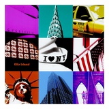 New York Nine Patch Art by Val Goldfinch