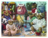 Teddy Bear Wear Print by Janet Kruskamp