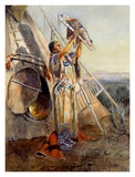 Sun Worship in Montana Posters by Charles Marion Russell