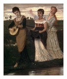 Music in the Fields Plakat av Arnold Bocklin Music in the Fields Plakat av Arnold Bocklin