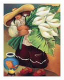Red Shoe Lily Poster af Linda Carter Holman Red Shoe Lily Poster af Linda Carter Holman