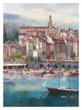 Mediterranean Harbor l Posters by Peter Bell