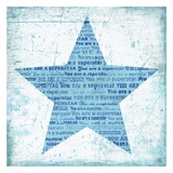 Superstar Blue Poster von Suzanna Anna
