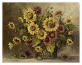 Sunflower Bouquet Posters by Barbara Mock