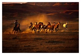 Round Up At The Hideout Prints by Bobbie Goodrich