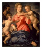 La Sainte Famille Affiches par Agnolo Bronzino