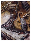 Jazz Singer II Plakat av Janet Blumenthal Jazz Singer II Plakat av Janet Blumenthal