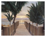 Palm Promenade Poster by Diane Romanello