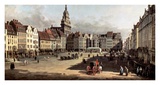 Dresden, the Old Market from Castle Street Plakat av Bernardo Bellotto Dresden, the Old Market from Castle Street Plakat av Bernardo Bellotto