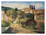 L'Entree de Saint Romain Prints by Elisabeth Estivalet