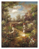 Rose Promenade Affiche par Gabriela 