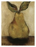 Golden Pear on Beige Art par Nicole Etienne