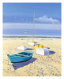 Bateaux Sur La Plage Láminas por Henri Deuil