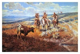 White Man's Buffalo Prints by Charles Marion Russell