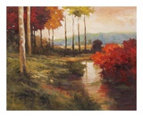 Autumn River in Tuscany Poster by Kanayo Ede