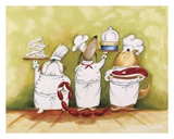 Dog Food Is Served Posters by Tracy Flickinger