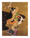 Dance of the Cranes Kunstdrucke von Haruyo Morita