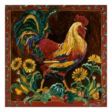 Rooster Rustic Prints by Suzanne Etienne