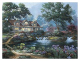 La mare du jardin Affiches par Nenad Mirkovich