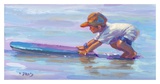 Little Surfer Posters by Lucelle Raad