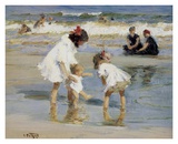 Children Playing at the Seashore Posters by Edward Henry Potthast