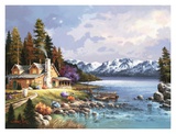 Mountain Cabin Prints by Alma Lee