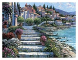 Steps of Saint Tropez Posters av Howard Behrens Steps of Saint Tropez Posters av Howard Behrens