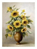 Sunflowers in Bronze I Print by Welby 