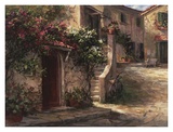 Magliano Courtyard Plakaty autor Art Fronckowiak