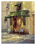 Shaded Café Print by Haixia Liu