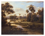White Cranes Prints by Montoya 