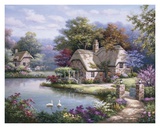 Swan Cottage I Posters van Sung Kim Swan Cottage I Posters van Sung Kim