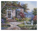 Patio au printemps I Affiches par Sung Kim