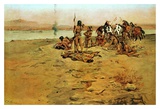 The Signal Fire Posters by Charles Marion Russell