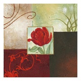 Tulip Square III Print by Maria Woods