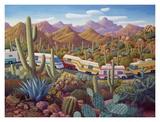 More Snowbirds in Cactusland Print by Stephen Morath