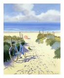 Velo Bleu Parasol Rouge Posters by Henri Deuil