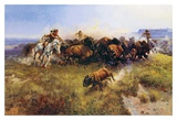 Buffalo Hunt Prints by Charles Marion Russell