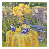 Table in Yellow Prints by Allayn Stevens