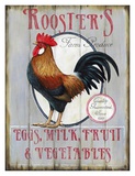 Rooster's Farm Produce Láminas por Lesley Hallas Rooster's Farm Produce Láminas por Lesley Hallas