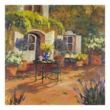 Villa Courtyard Posters by Allayn Stevens