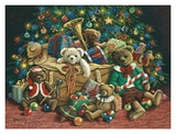 Teddy Bear Christmas Posters by Janet Kruskamp