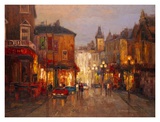 Parisian Night Scene Posters by Yuri Borsuk
