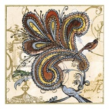 Bird of Paisley II Pôsters por Susan Gillette