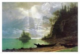 The Island Poster by Albert Bierstadt