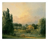 Italian Tempietto in a Park Posters by Hubert Robert