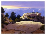 Evening at Moran Point Poster by Ann Mcleod
